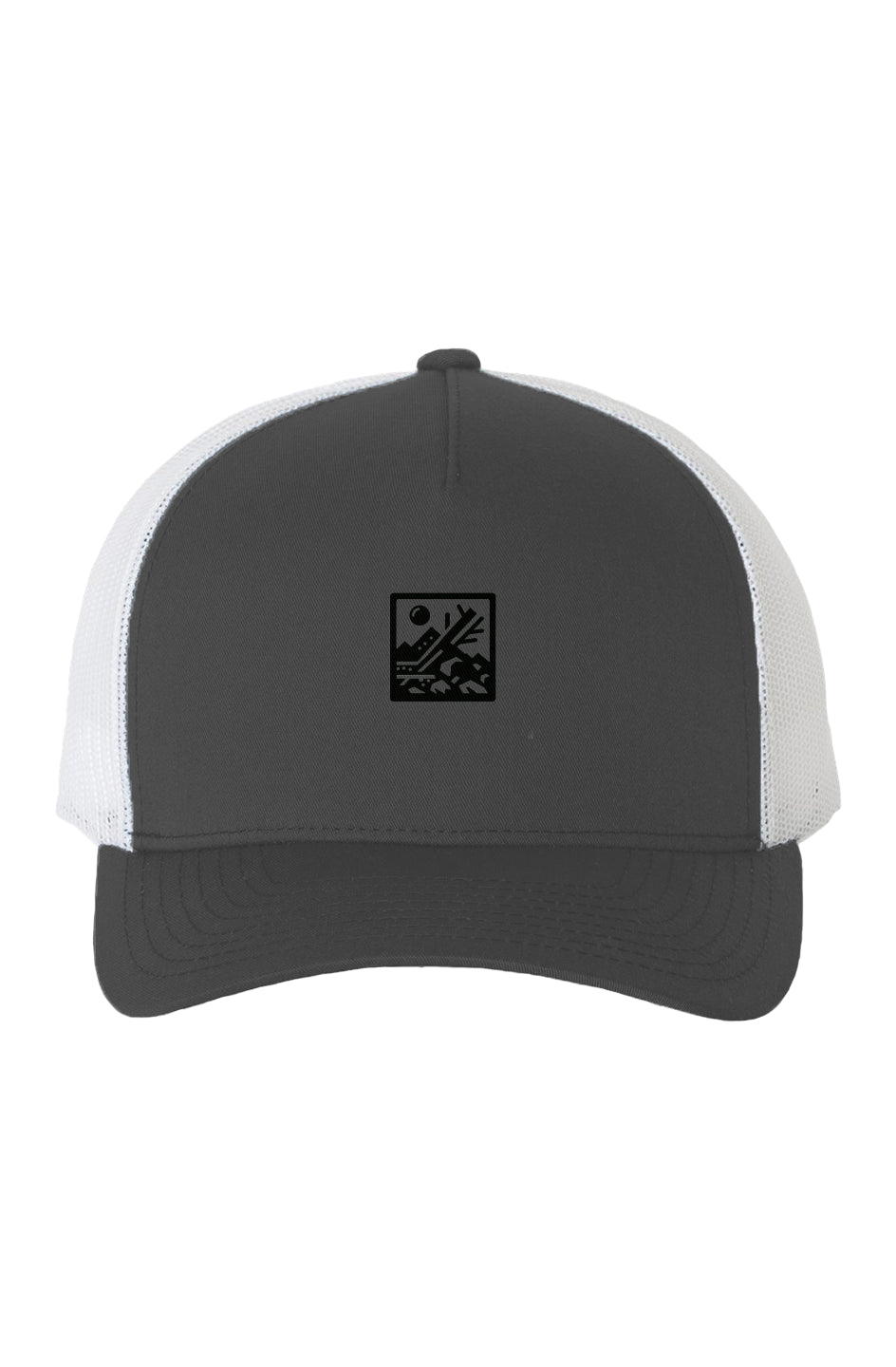 White Mesh Five-Panel Retro Trucker Cap